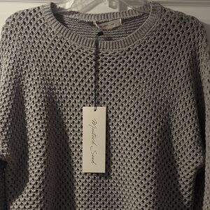 Mustard Seed Gray Crew Neck Sweater